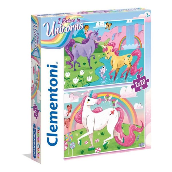 Clementoni Clementoni S.C.I Believeinunicorns 754 2 x 20 Τεμ. Παζλ