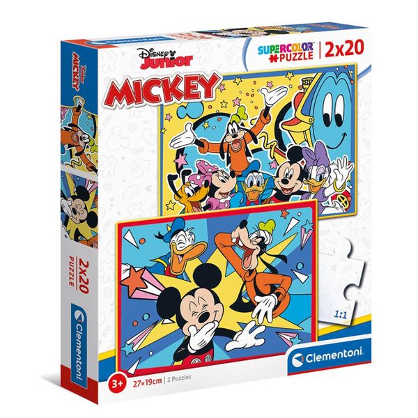 Clementoni Clementoni S.C. Mickey 1200-791 2 x 20 Τεμ. Παζλ