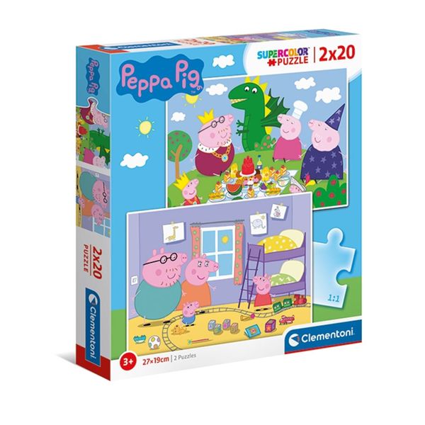 Clementoni Clementoni S.C.Peppa Pig 1200-778 2 x 20 Τεμ. Παζλ