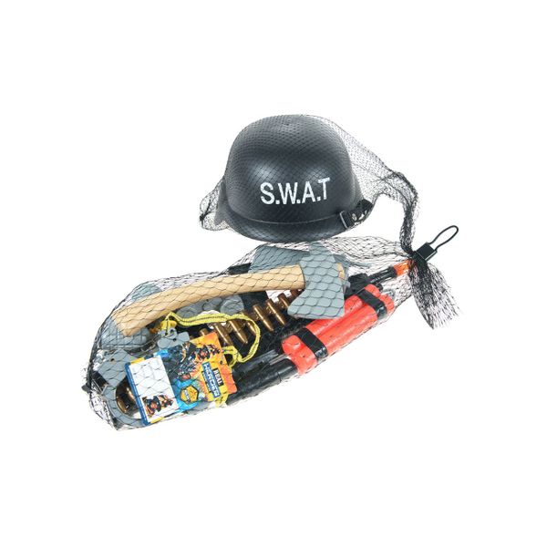 Σετ Αστυνομικού Swat με Κράνος Διχτάκι 88578 Αξεσουάρ Δράσης