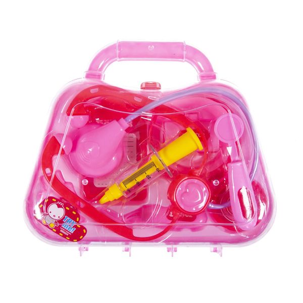 Σετ Γιατρού Βαλιτσάκι Ροζ Hj078B Παιχνίδι Μίμησης