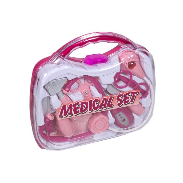 Σετ Γιατρού Εργαλεία Ροζ Βαλίτσα D1604A Παιχνίδι Μίμησης