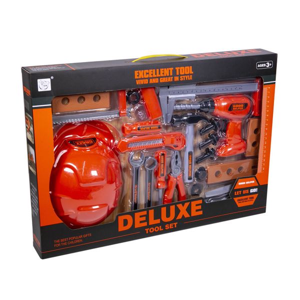 Σετ Εργολάβου με Κράνος & Αξεσουάρ 3288-B12 Παιχνίδι Μίμησης