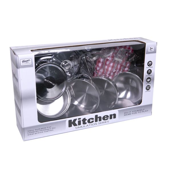 Σετ Κατσαρόλες Inox με Πιάστρα 555-BΧ006 Αξεσουάρ Μαγειρικής