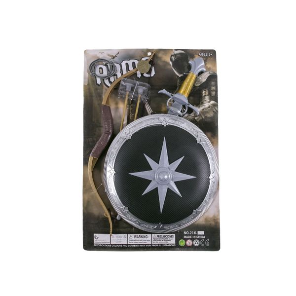 Σετ Πολεμιστή με Ασπίδα, Τόξο & Σπαθί 216-1 Παιχνίδι Μίμησης