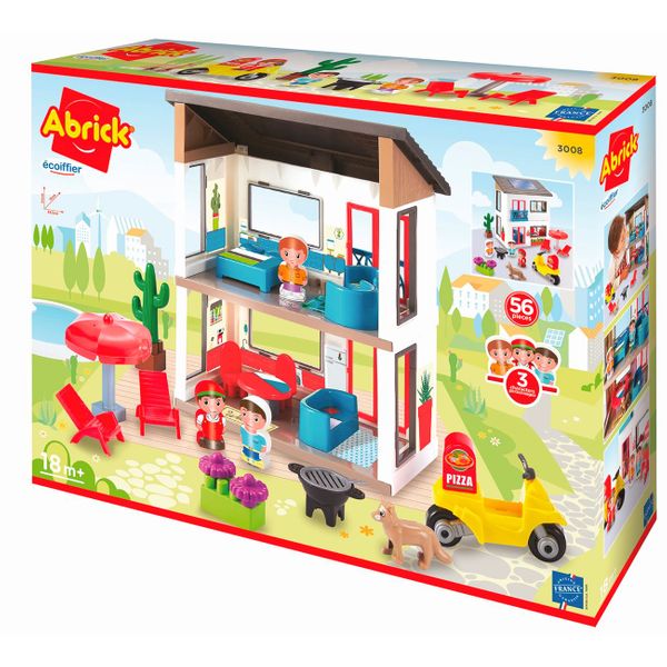 Ecoiffier Μοντέρνο Σπίτι 3008 Τουβλάκια