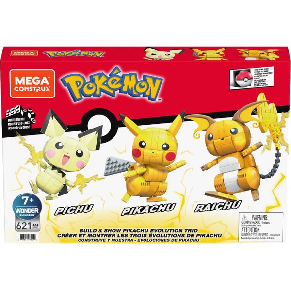 Mega Bloks Mega Bloks Mega Pokémon - Pikachu Evolution Trio Yh06 Τουβλάκια