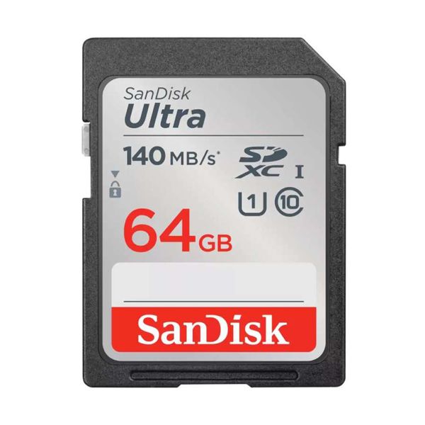 Sandisk Ultra SD 64GB 140MB/sec Κάρτα Mνήμης