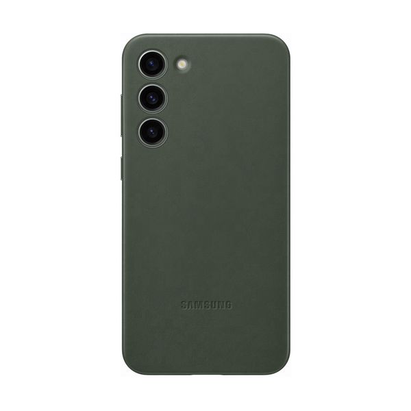 Samsung Galaxy S23+ Leather Cover Green Θήκη Κινητού