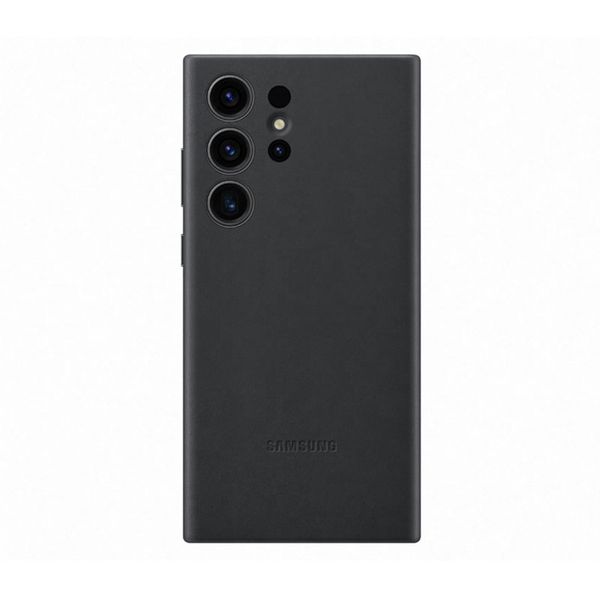 Samsung Galaxy S23 Ultra Leather Cover Black Θήκη Κινητού