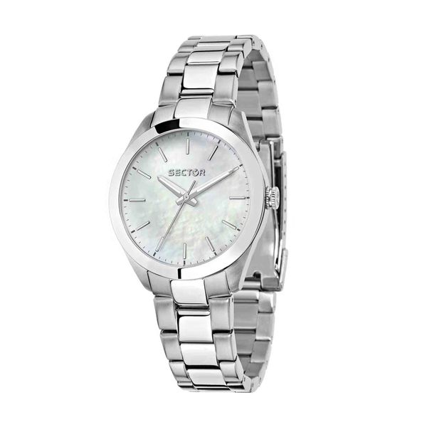 Sector 220 Silver Stainless Steel Bracelet Ρολόι Χειρός