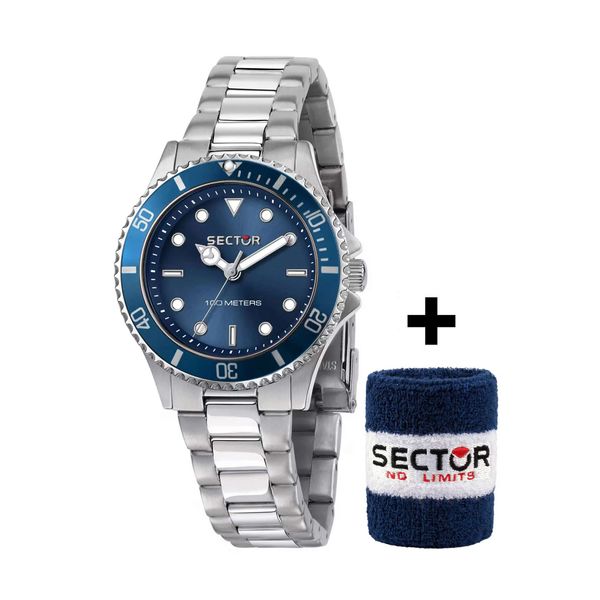 Sector Sector 230 Silver Metallic Bracelet Gift Set Ρολόι Χειρός