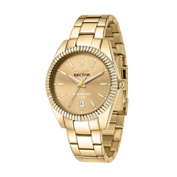 Sector 240 Gold Metallic Bracelet Ρολόι Χειρός