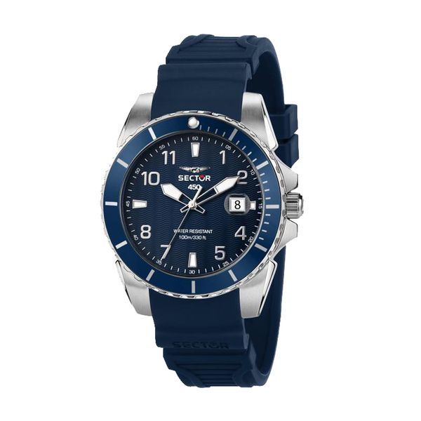 Sector 450 Blue Silicone Strap Ρολόι Χειρός