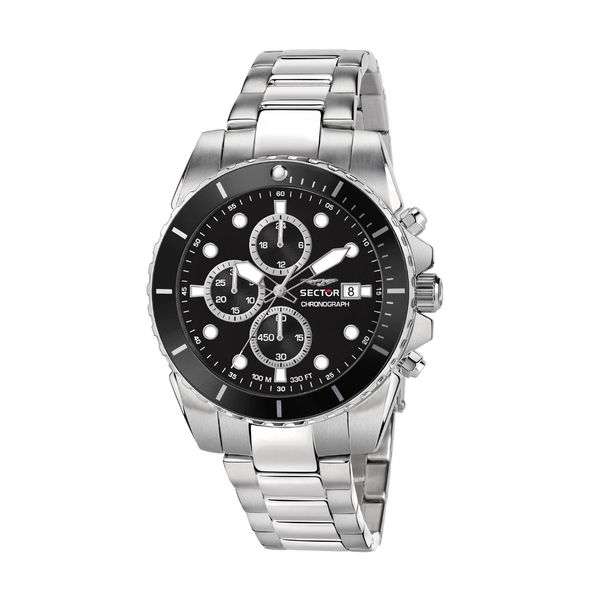 Sector 450 Chronograph Silver Stainless Steel Bracelet Ρολόι Χειρός