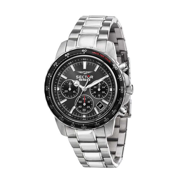 Sector 550 Chronograph Silver Stainless Steel Bracelet Ρολόι Χειρός