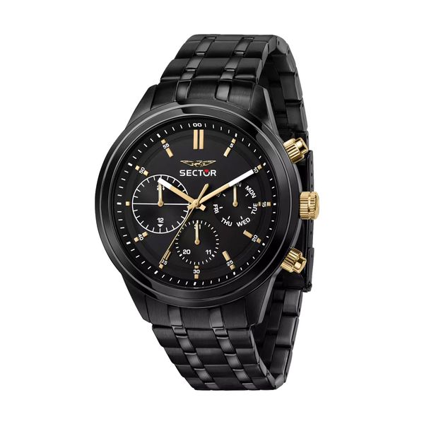 Sector Sector 670 Black Stainless Steel Bracelet Ρολόι Χειρός