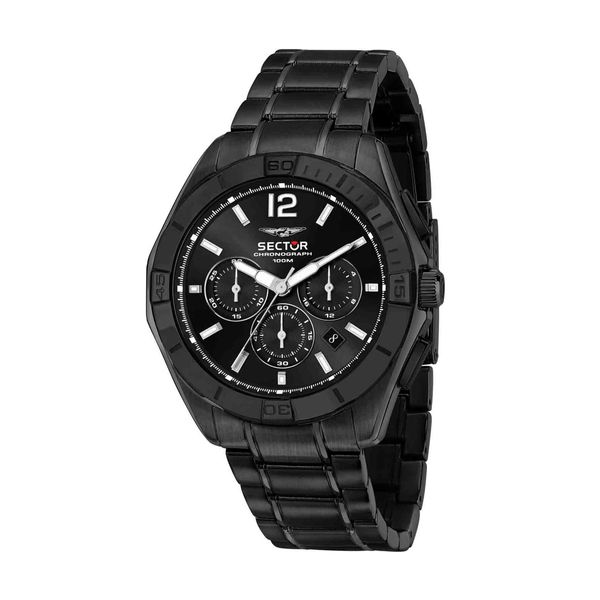 Sector Sector 790 Chronograph Black Stainless Steel Bracelet Ρολόι Χειρός