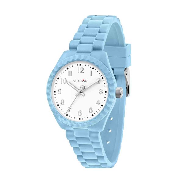 Sector Sector Diver Light Blue Plastic Strap Ρολόι Χειρός