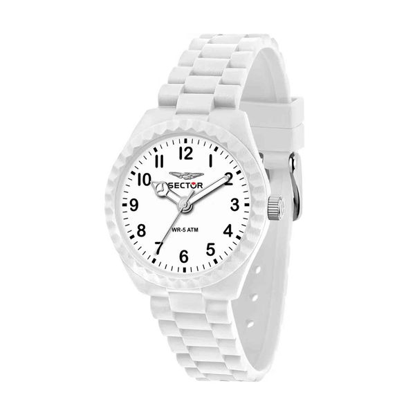 Sector Sector Diver White Silicone Strap Ρολόι Χειρός