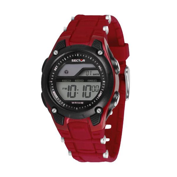 Sector Sector EX-13 Chronograph Red Rubber Strap Ρολόι Χειρός