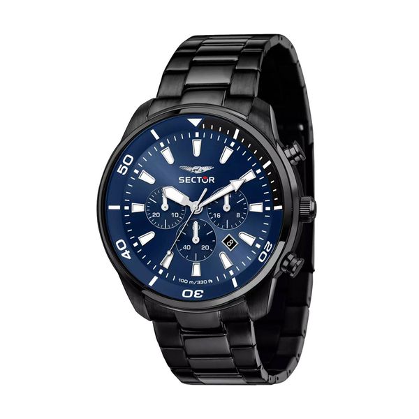 Sector Oversize Chronograph Black Stainless Steel Bracelet Ρολόι Χειρός