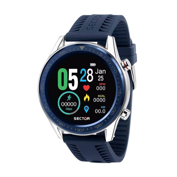 Sector Sector S-02 Smartwatch Blue Silicone Strap Ρολόι Χειρός