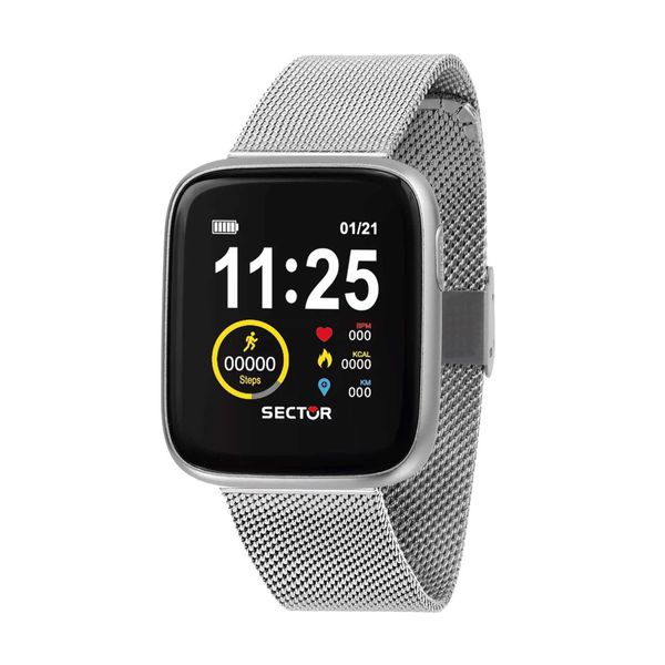 Sector Sector S-04 Smartwatch Silver Metallic Bracelet Ρολόι Χειρός