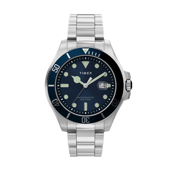 Timex Harborside Silver Stainless Steel Bracelet Ρολόι Χειρός