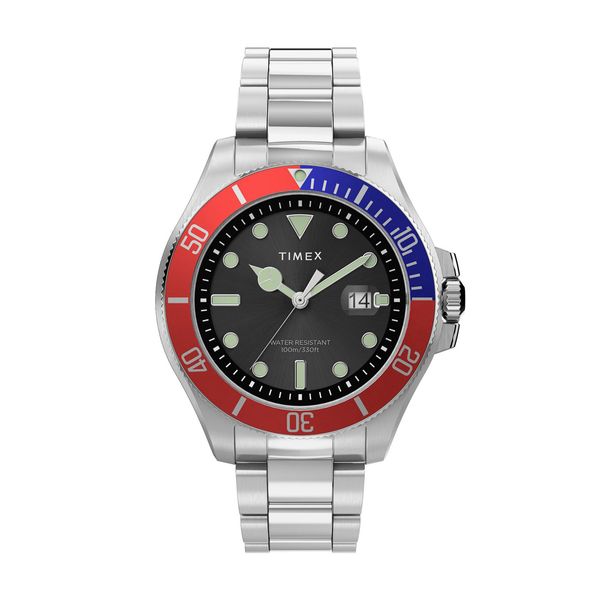 Timex Harborside Silver Stainless Steel Bracelet Ρολόι Χειρός