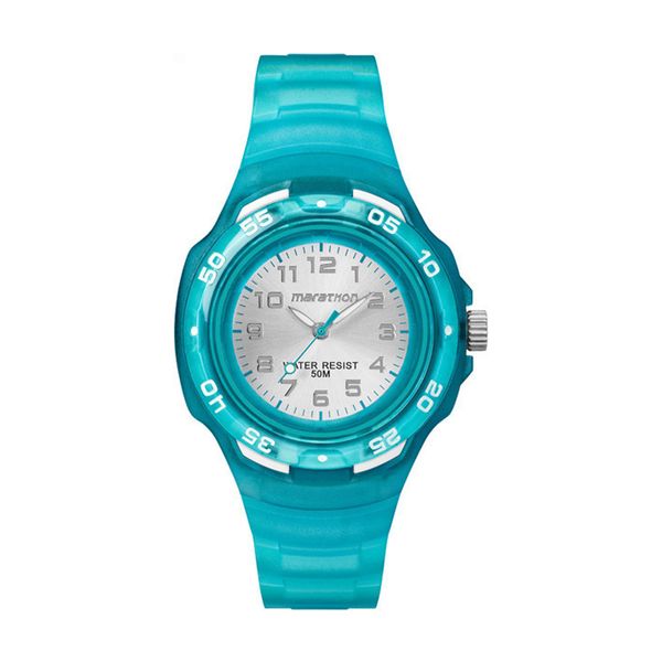Timex Marathon Light Blue Rubber Strap Ρολόι Χειρός