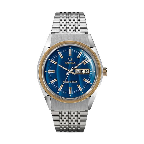 Timex Q Reissue Falcon Eye Silver Stainless Steel Bracelet Ρολόι Χειρός