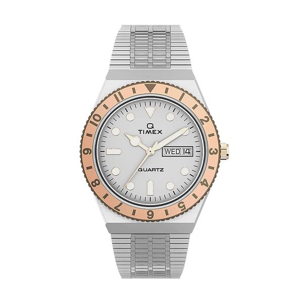 Timex Q Reissue Silver Stainless Streel Bracelet Ρολόι Χειρός