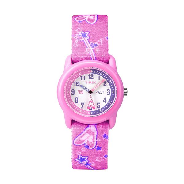Timex Time Machines Pink Ballerina Multicolor Fabric Strap