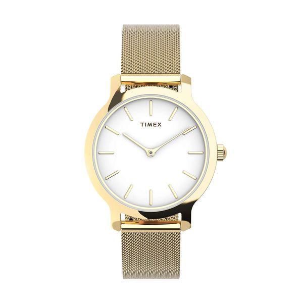Timex Transcend Gold Stainless Steel Bracelet Ρολόι Χειρός