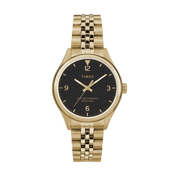 Timex Waterbury Gold Stainless Steel Bracelet Ρολόι Χειρός