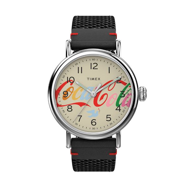 Timex Special Projects Coca Cola Black Fabric Strap Ρολόι Χειρός