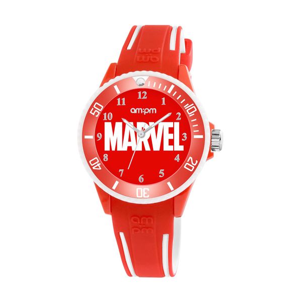 AM:PM AM:PM Marvel Orange Silicone Strap Ρολόι Χειρός