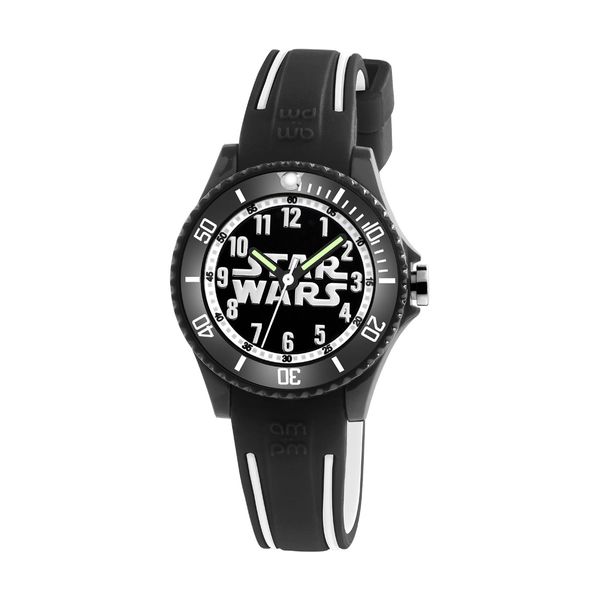 AM:PM AM:PM Star Wars Black Silicone Strap Ρολόι Χειρός