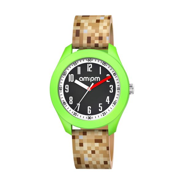 AM:PM AM:PM Kids Brown Silicone Strap Ρολόι Χειρός