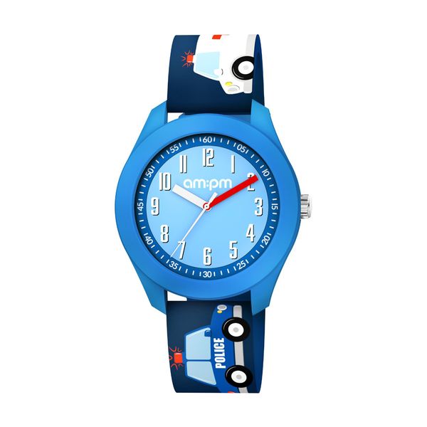 AM:PM AM:PM Kids Blue Silicone Strap Ρολόι Χειρός