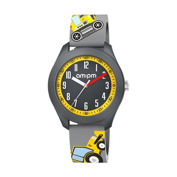 AM:PM AM:PM Kids Grey Silicone Strap Ρολόι Χειρός