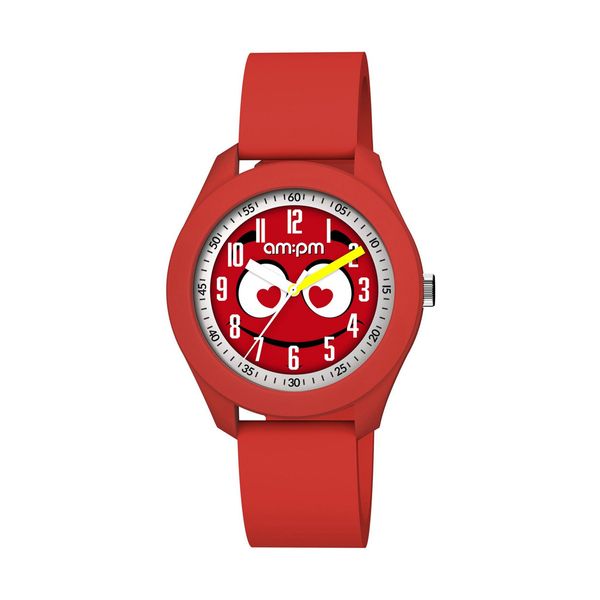 AM:PM AM:PM Kids Red Silicone Strap Ρολόι Χειρός