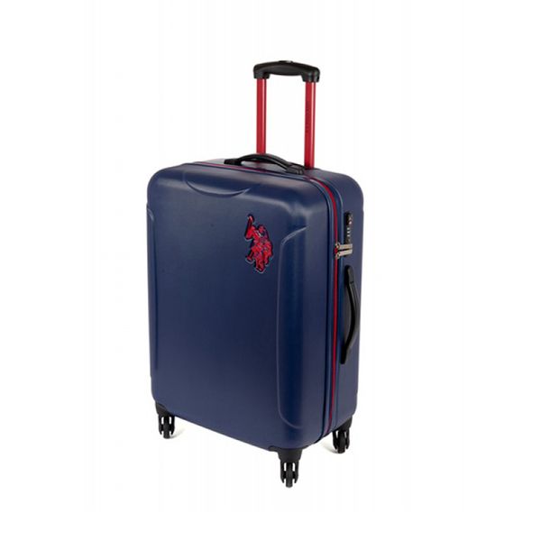 U.S. Polo Assn. New Leader Μεγάλη Blue Βαλίτσα Ταξιδίου