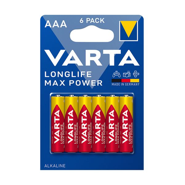 Varta Varta Longlife Max Power AAA 6 τεμ Μπαταρίες Αλκαλικές