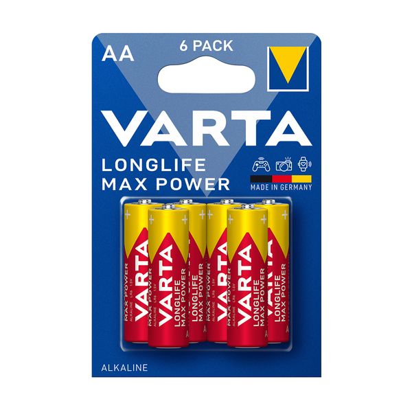 Varta Varta Longlife Max Power AA 6 τεμ Μπαταρίες Αλκαλικές