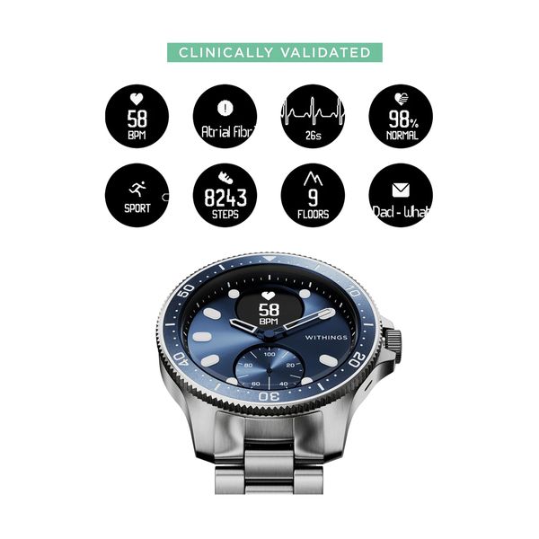 Withings Horizon Blue 43mm SmartWatch