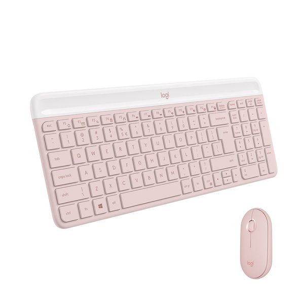 Logitech Logitech MK470 Rose Ασύρματο Πληκτρολόγιο & Ποντίκι