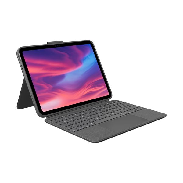 Logitech Combo Touch iPad 10th Gen Grey Θήκη Tablet με Πληκτρολόγιο