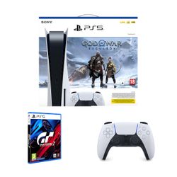 Sony PS5 & God of War Ragnarök Voucher Code & DualSense Wireless Controller & Gran Turismo 7